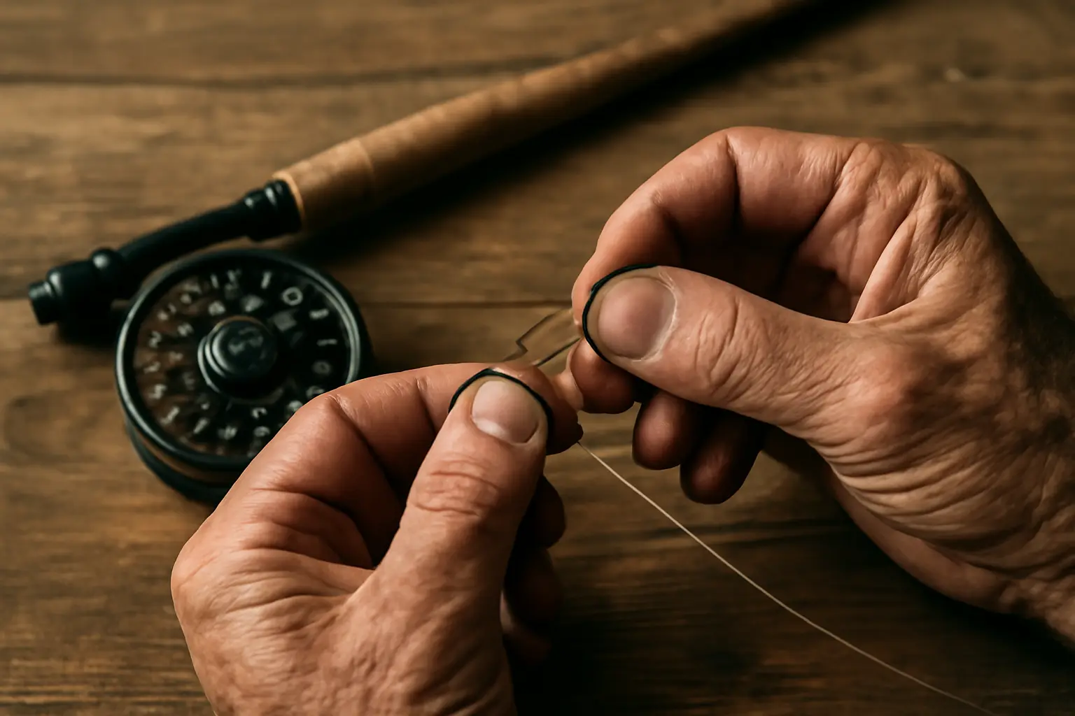 How to tie a fishing knot